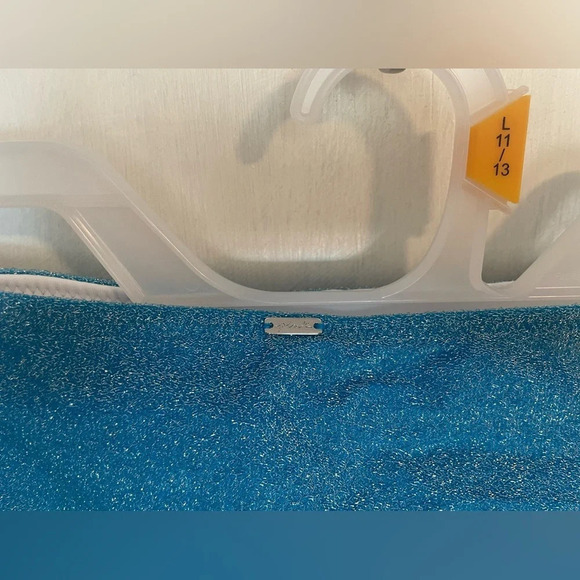 PINK Shimmer Bandeau Bikini Top - Picture 3 of 8